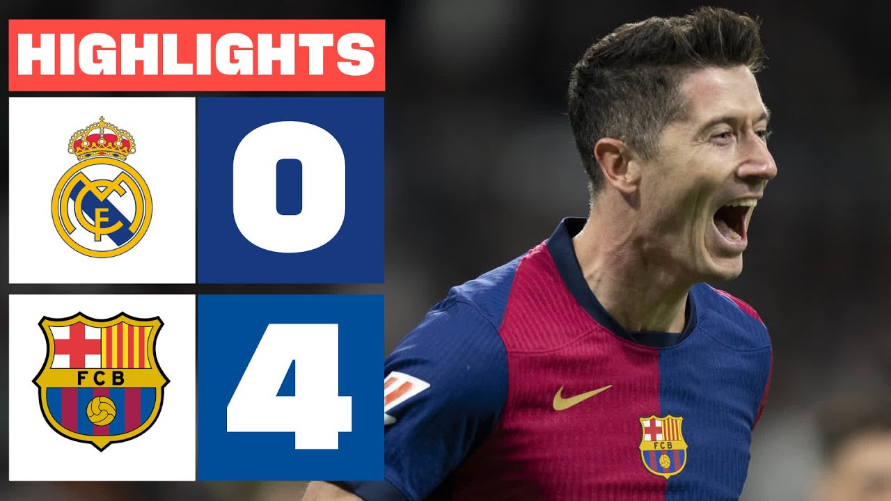 REAL MADRID 0 - 4 FC BARCELONA | RESUMEN LALIGA EA SPORTS backdrop