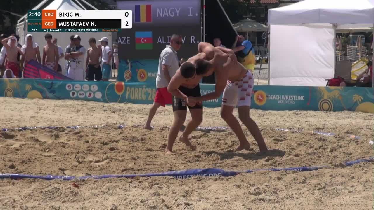 Mijo BIKIC (CRO) vs. Nuradin MUSTAFAEV (GEO) • A | Round 2 • Men's BW 90Kg background