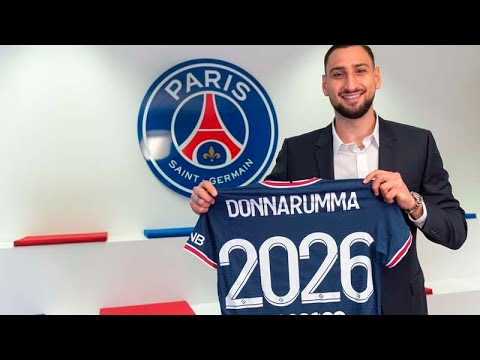 Donnarumma's introduced at PSG background
