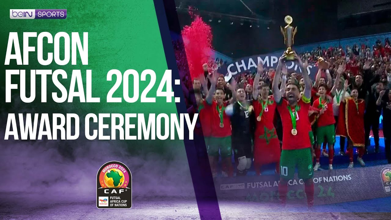Morocco is the 2024 AFCON Futsal Champion | FUTSAL AFCON | 04/21/2024 | beIN SPORTS USA backdrop