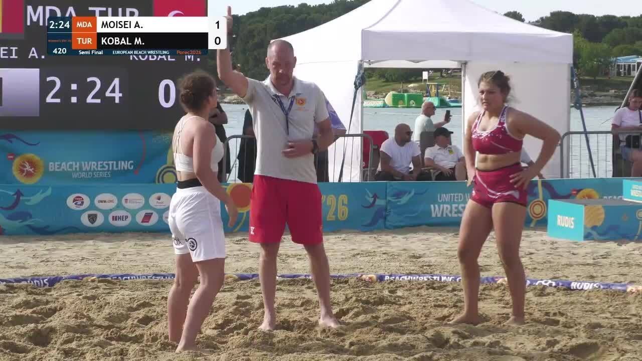 Alexandra MOISEI (MDA) vs. Meliha KOBAL (TUR) • Semi Final • Women's BW 70Kg background