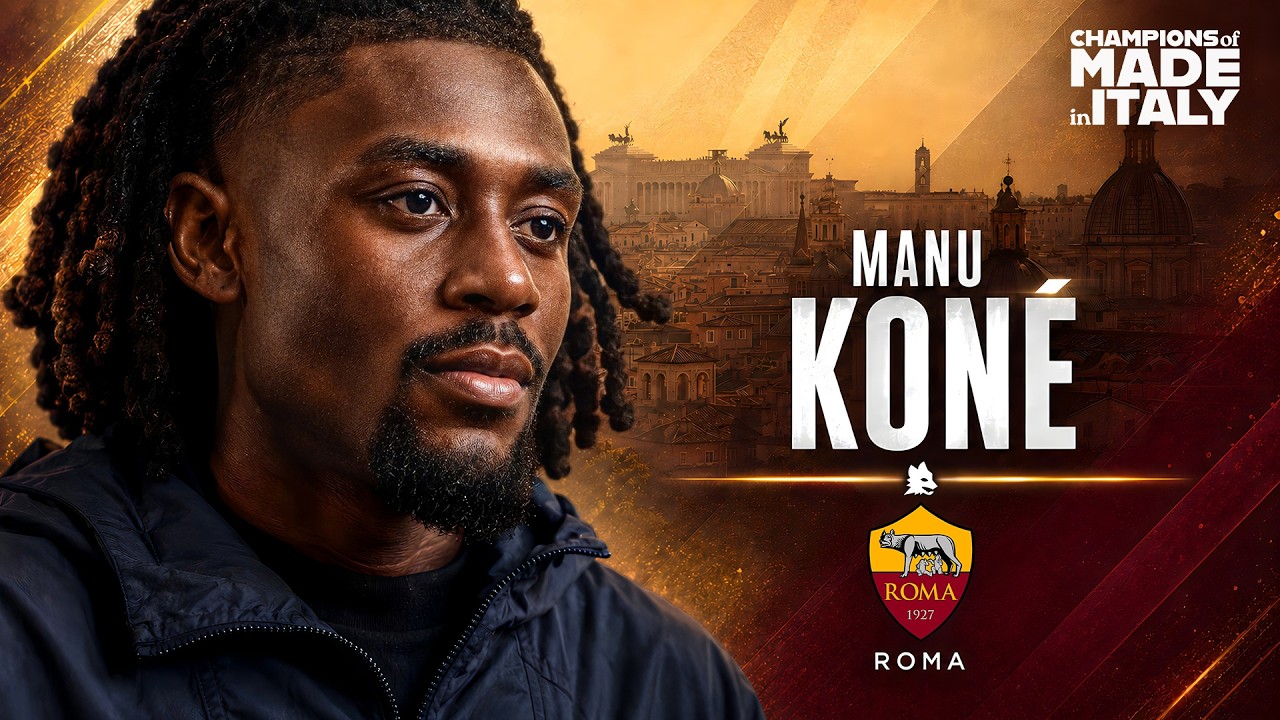 Talent Written Between the Pages | Champions of #MadeinItaly with Manu Koné | Serie A 2025/26 background