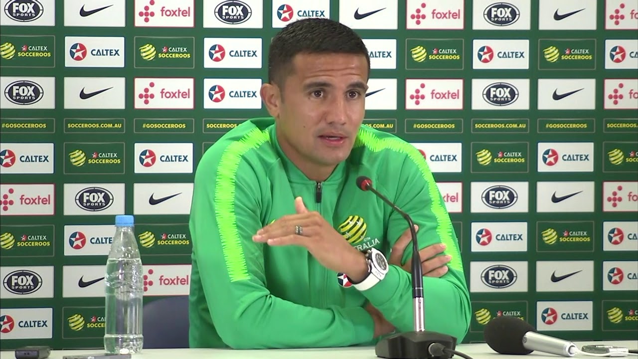 TIM CAHILL FULL PRESS CONFERENCE: AUSTRALIA V FRANCE background