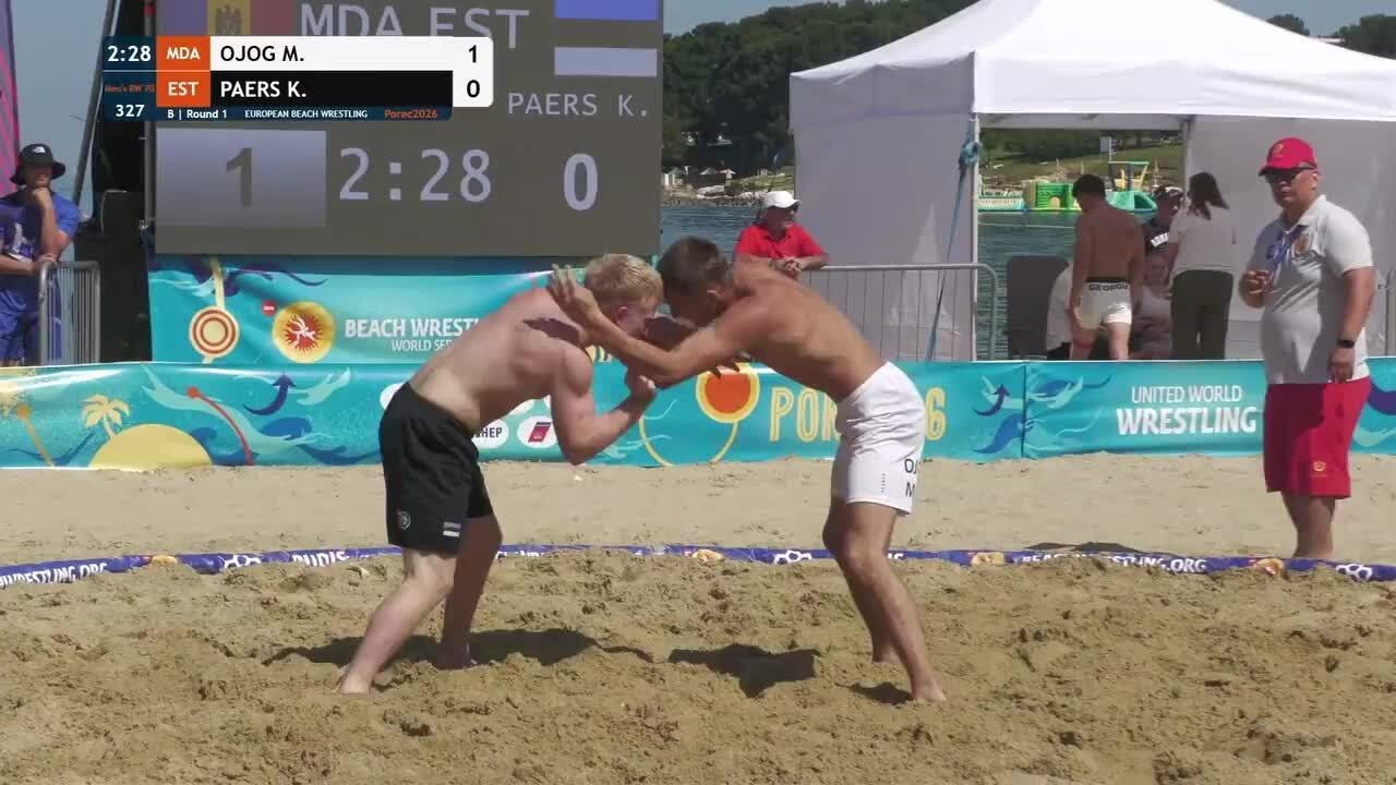 Mihail OJOG (MDA) vs. Karl PAERS (EST) • B | Round 1 • Men's BW 70Kg background