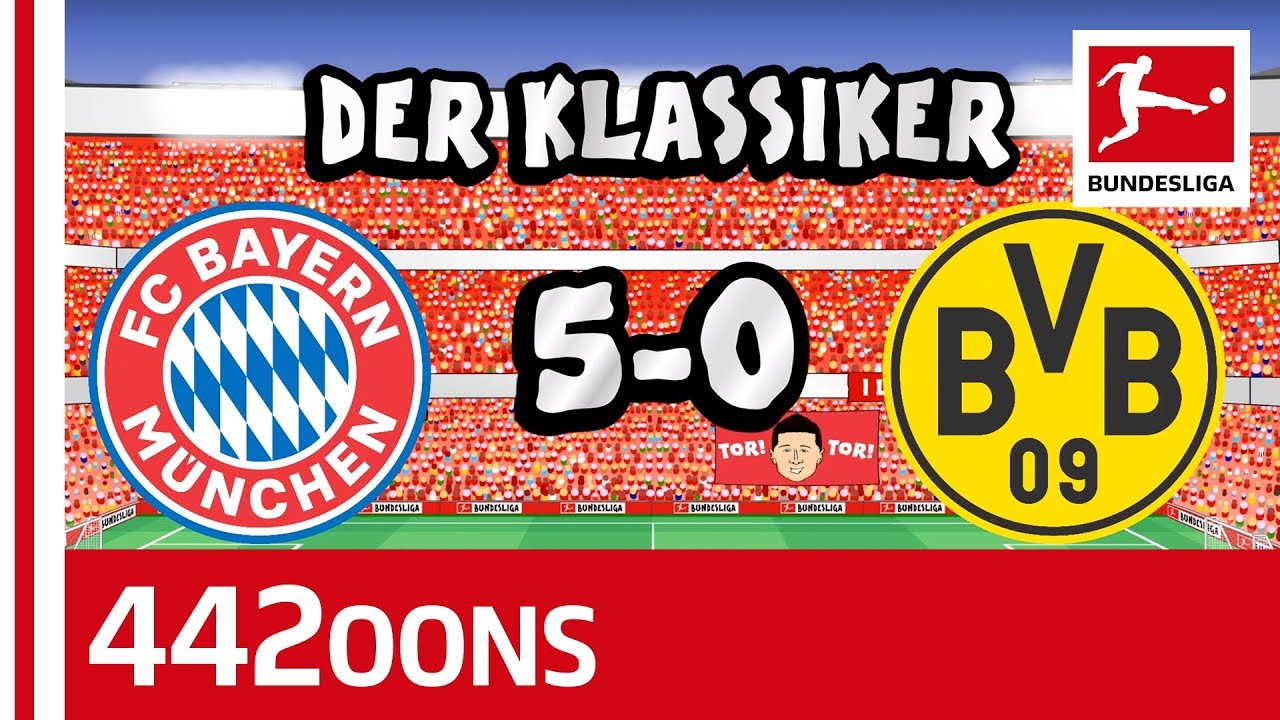 FC Bayern München vs. Borussia Dortmund | 5-0 | Der Klassiker - Highlights Powered by 442oons background