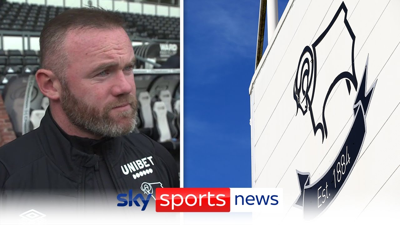 "I seen it on Sky" - Wayne Rooney reveals how he found out about the news surrounding Derby County backdrop