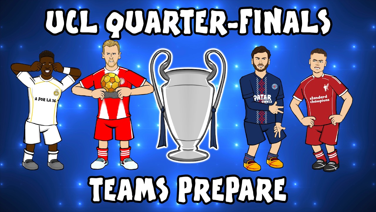UCL QUARTER-FINALS! The teams prepare🏆 background