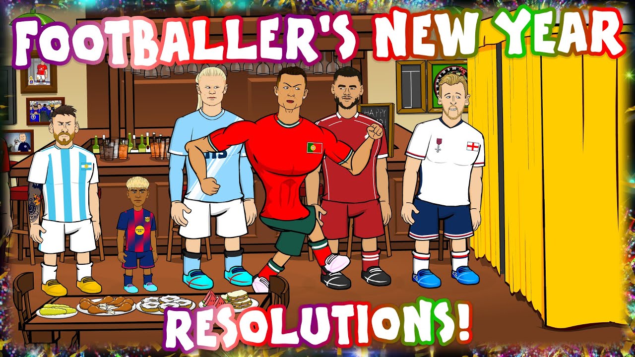 Footballers' New Year Resolutions😂 Happy New Year 2026! background