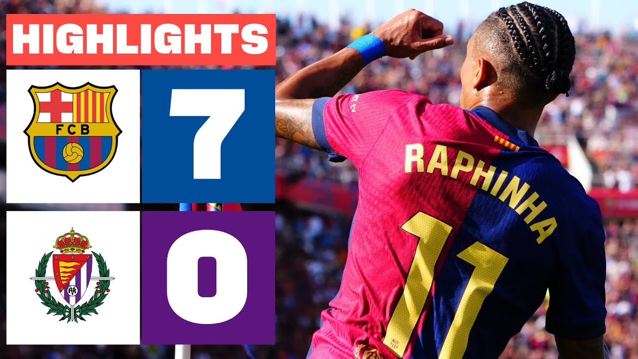 FC BARCELONA 7 - 0 REAL VALLADOLID CF | RESUMEN LALIGA EA SPORTS background
