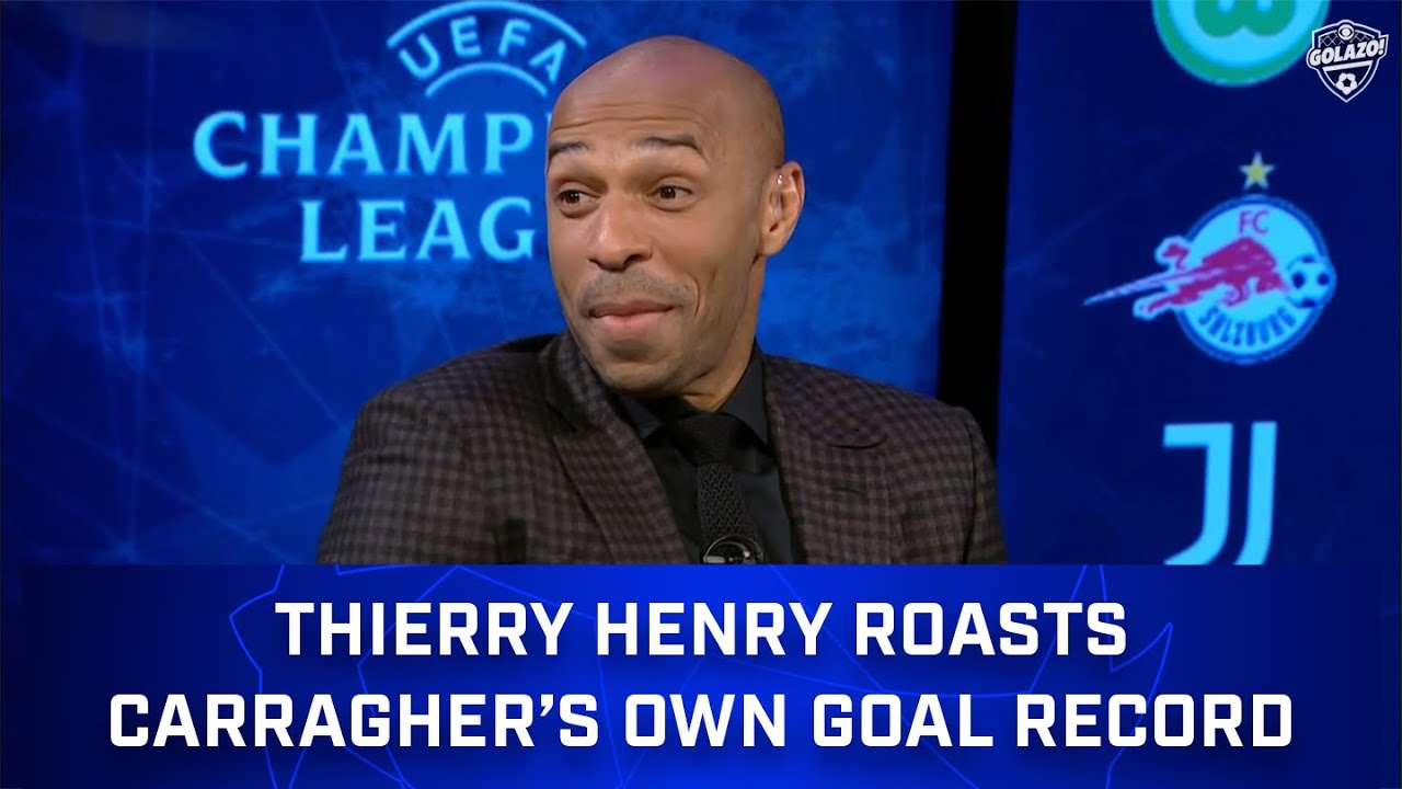 Thierry Henry Roasts Jamie Carragher's Hilarious Own Goal Record | CBS Sports Golazo backdrop