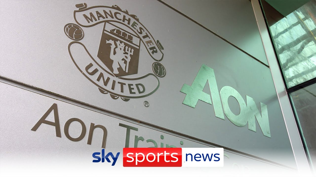 Manchester United fans stage protest against Glazer family at Carrington training ground backdrop