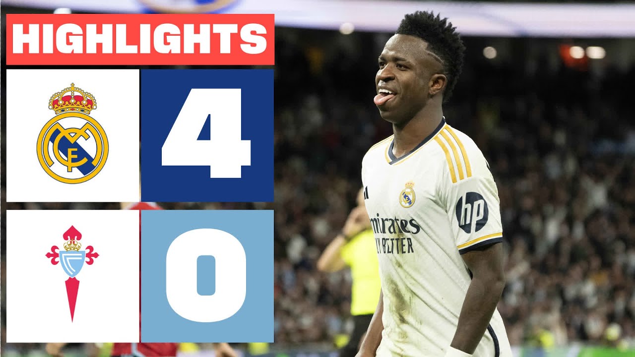 REAL MADRID 4 - 0 RC CELTA | RESUMEN LALIGA EA SPORTS