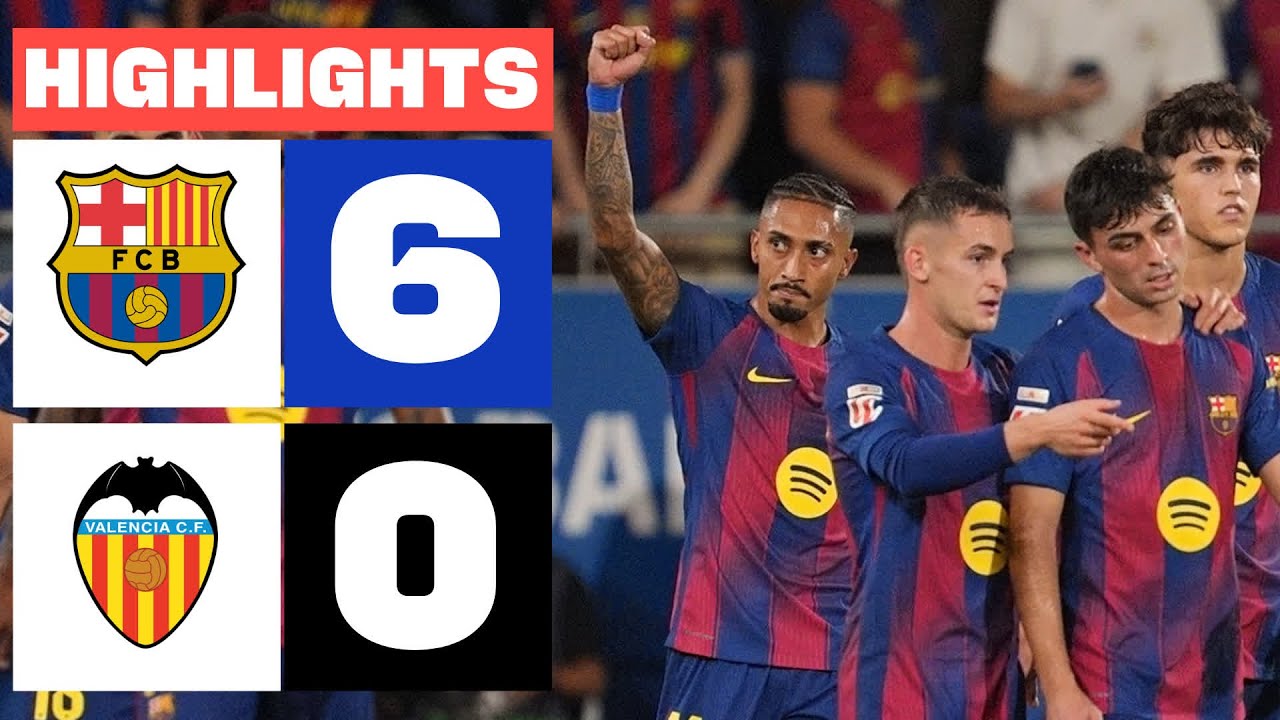 FC BARCELONA 6 - 0 VALENCIA CF | RESUMEN LALIGA EA SPORTS backdrop