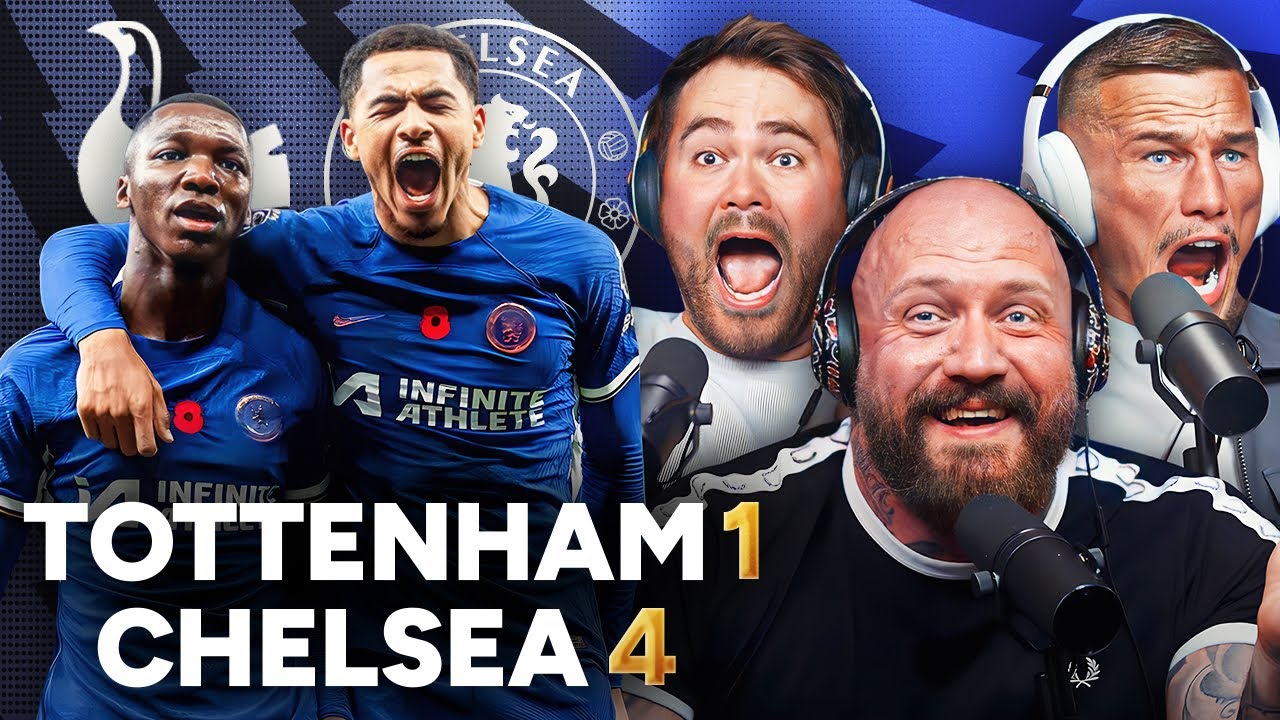 ABSOLUTE CHAOS!!! - Spurs 1-4 Chelsea Highlights background