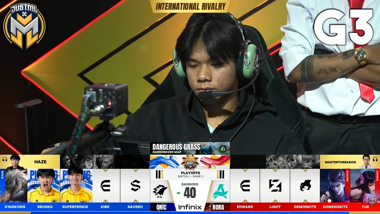 ONIC vs RORA - GAME 3 | Playoffs Day 1 | MPL Philippines Season 17