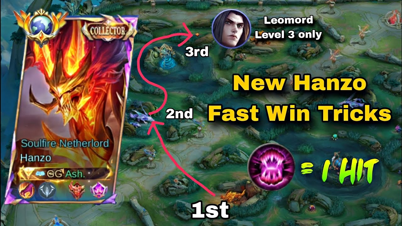NEW HANZO FAST WIN TRICKS IN RANKED GAME!!๐ฅ (try this new Hanzo Build and Rotation 2026!!)