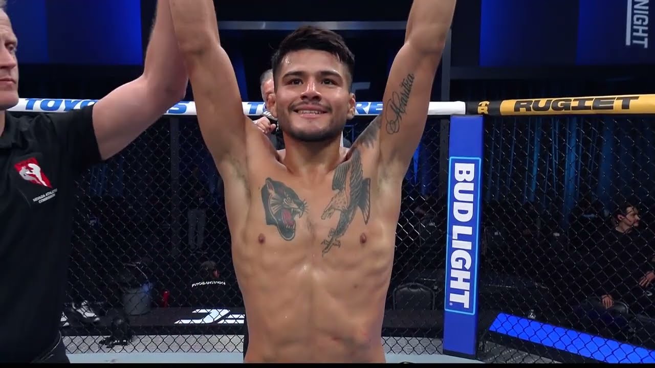 #UFCVegas117 Juan "Pegajoso" Diaz gana en su debut background