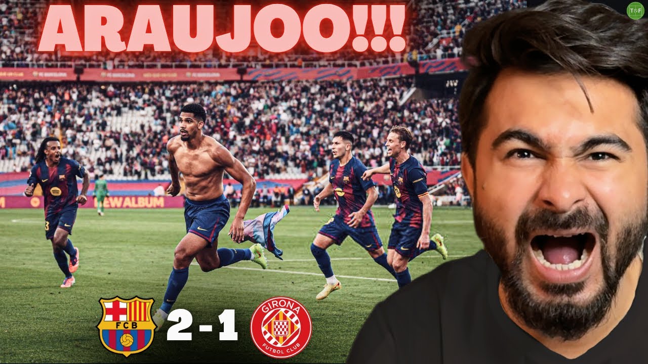 ARAUJO SAVES BARCELONA! | Barca 2-1 Girona Analysis background
