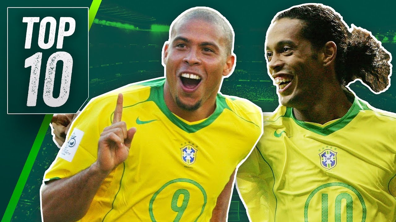 Top 10 Greatest Brazil Football Players Ever ft Ronaldinho, Ronaldo & Pele!