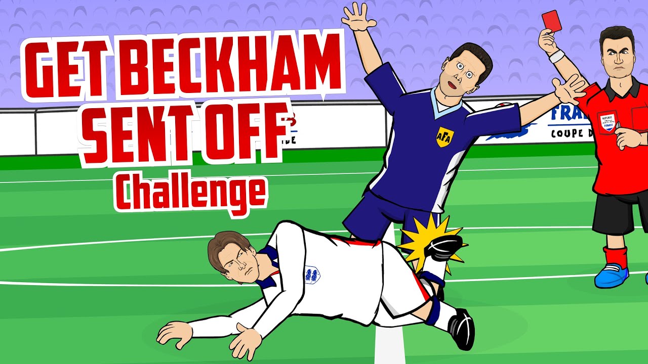 BECKHAM RED CARD vs ARGENTINA👿 Dark Arts Challenge! backdrop