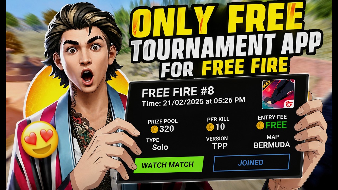 Only Free Best New Tournament App ๐ค๐ฅ| Free Fire Tournament App | Best Tournament App For Free Fire ๐ฅ