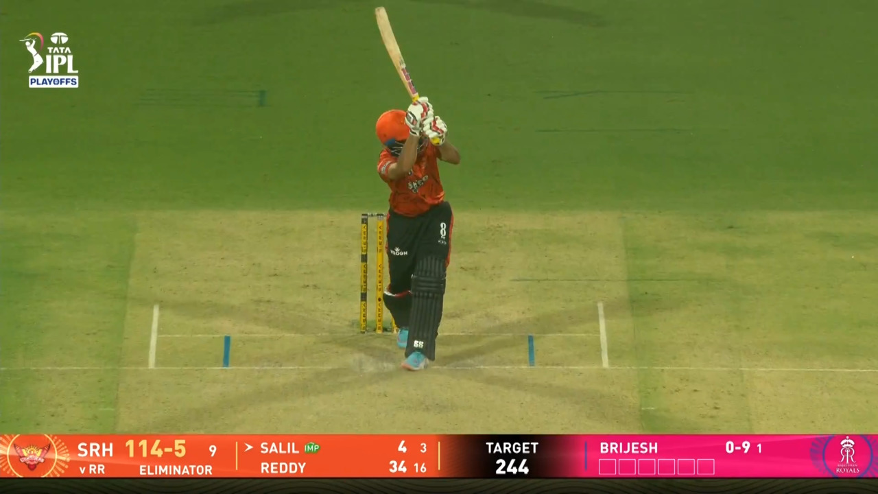IPL 2026 Eliminator: SRH vs RR - Salil Arora Six background