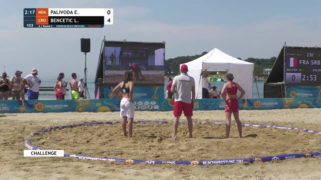 Elizaveta PALIVODA (MDA) vs. Lucija BENCETIC (CRO) • A | Round 3 • Women's BW 60Kg background