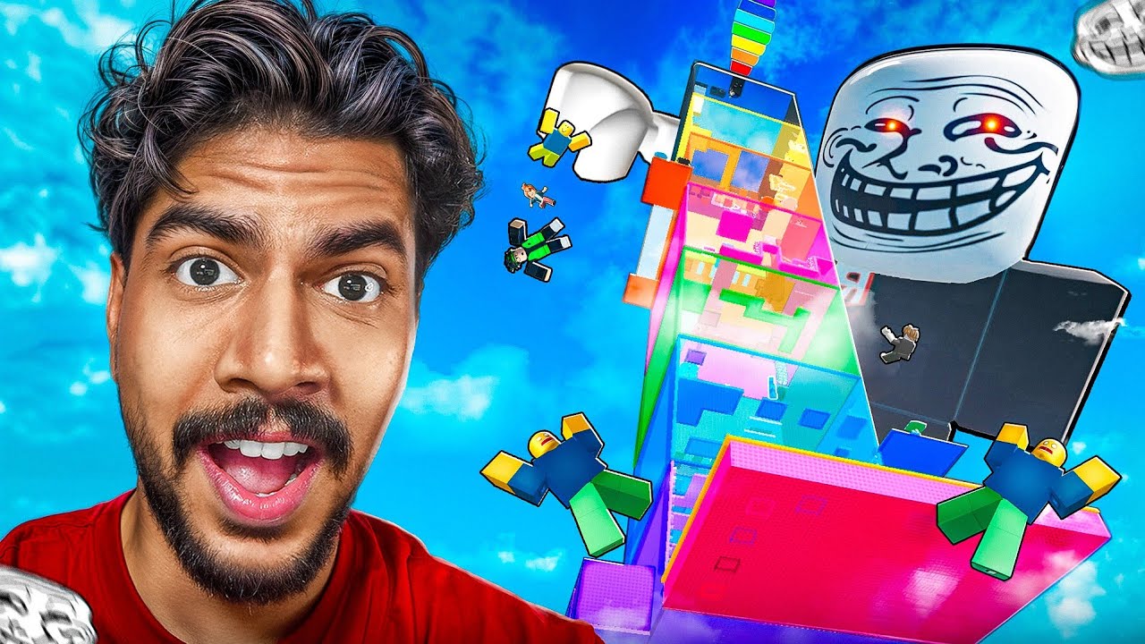 Finally Beating The Hardest Troll Tower in Roblox !!