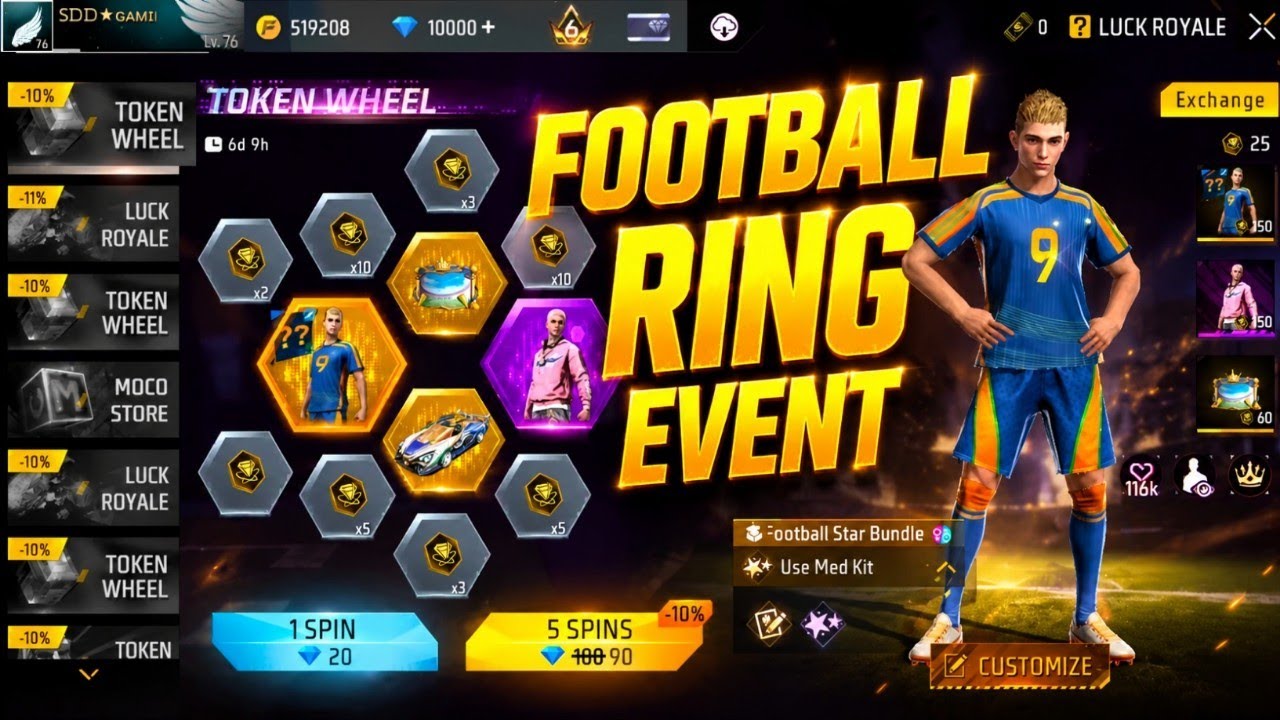 Football Universal ring Event Free Fire 🤩🔥| Next Universal ring Event Free Fire | FF New Event Tamil