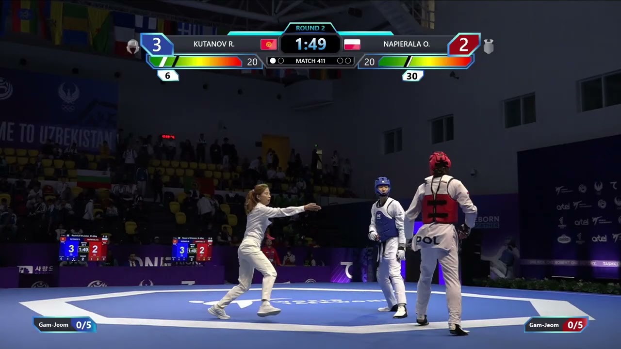 411 Round of 64 M 68kg KGZ KUTANOV R POL NAPIERALA O PGM