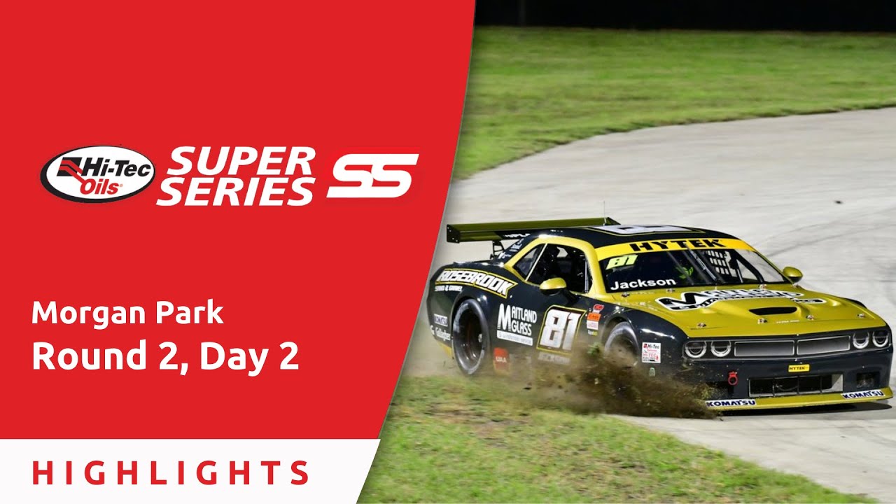 TA2 Muscle Cars, Race 3 & 4 Highlights - Hi-Tec Oils Super Series Round 2, Morgan Park backdrop
