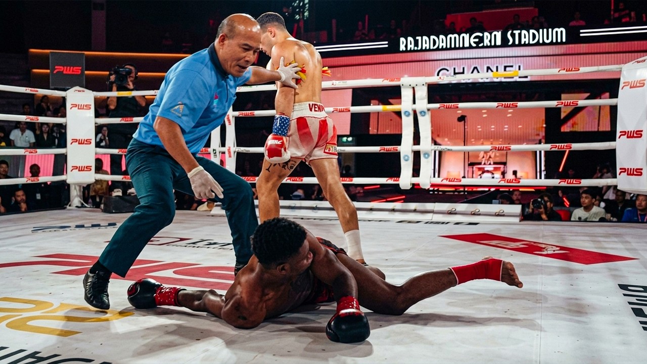 BRUTAL Knockout at the World's Most LEGENDARY Fighting Stadium! ๐ฑ๐ฅ Rajadamnern 8K! background