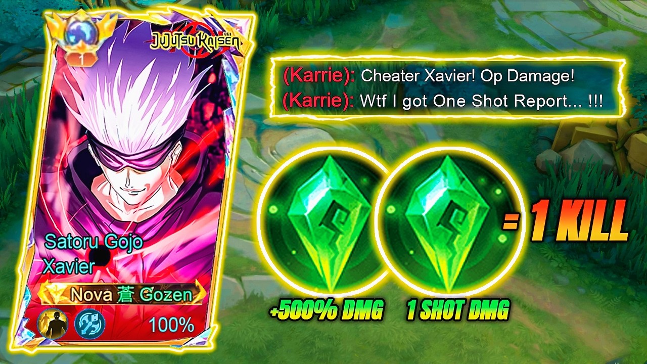 GLOBAL XAVIER NEW ONE SHOT BUILD🔥 NEW BROKEN FIRST ITEM FOR EARLY AND LATE GAME DAMAGE HACK | MLBB