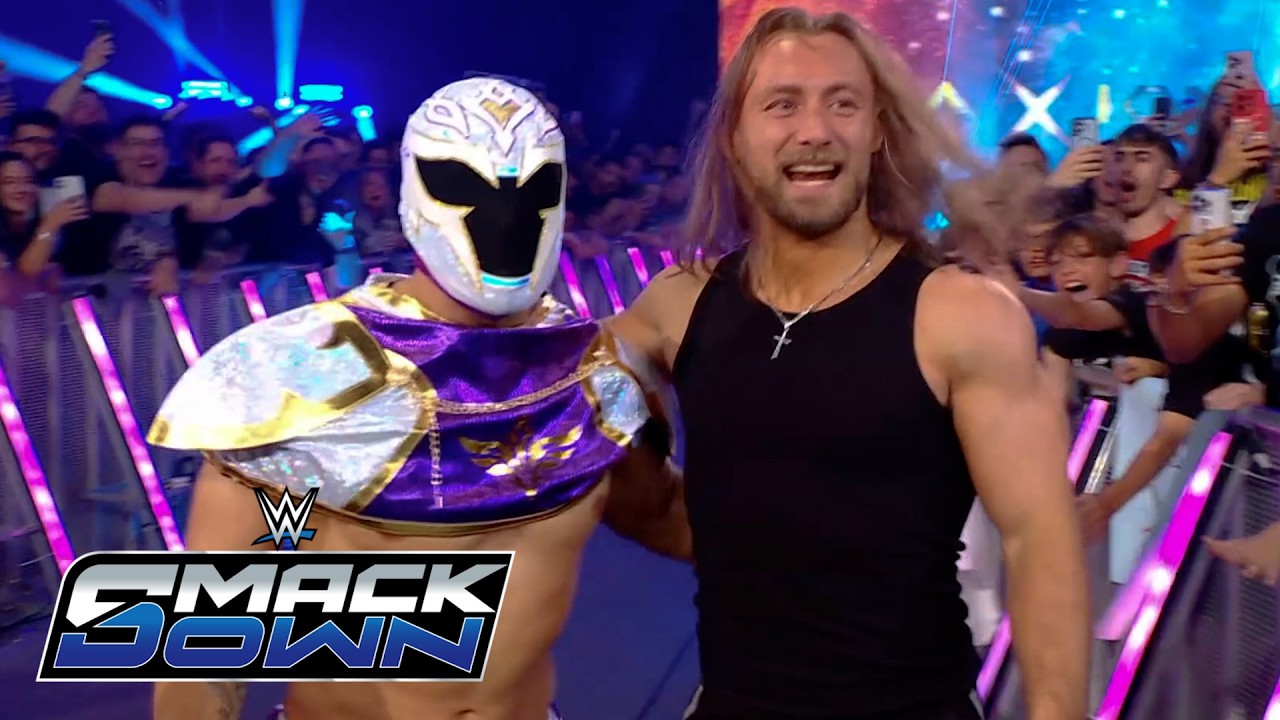 Axiom (With Nathan Frazer) Entrance: WWE SmackDown in Barcelona, May 29, 2026 background
