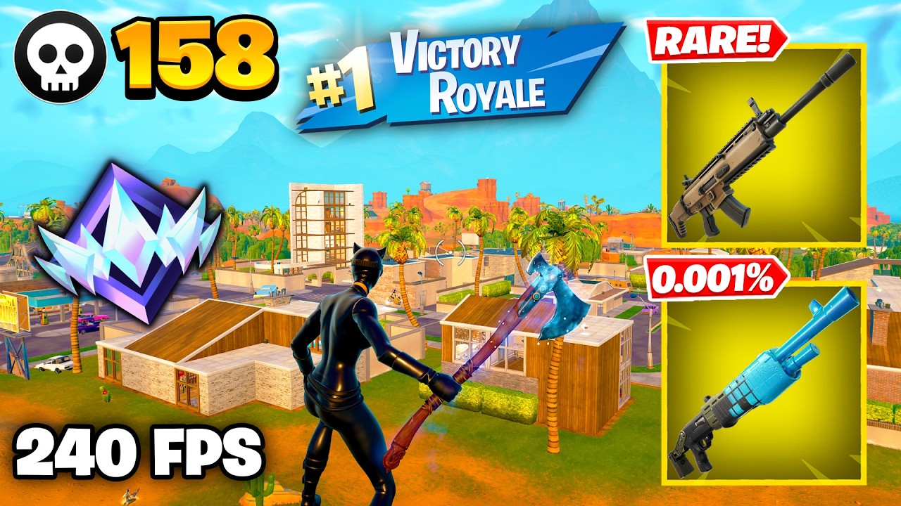158 Elimination "RANKED RELOAD" Gameplay Wins (Fortnite Chapter 7 Keyboard & Mouse)