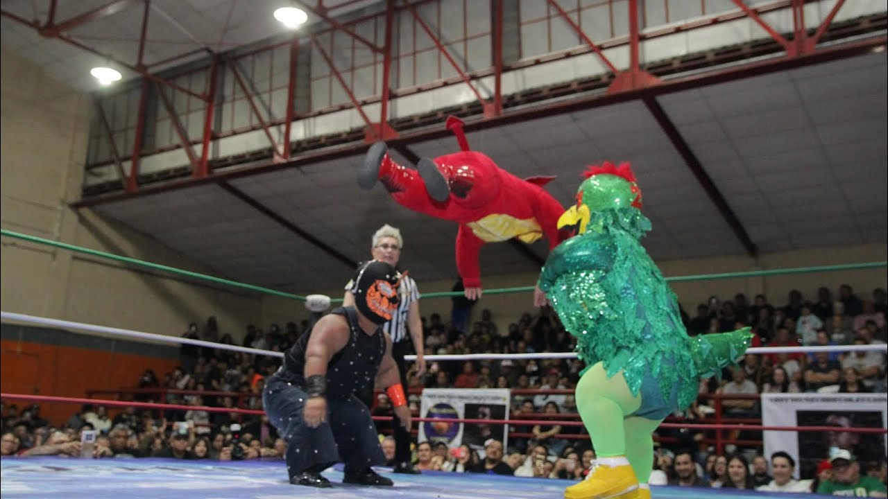 Triangular de micro estrellas del CMLL: Ke Malito 🆚 Tengu 🆚 Perico Zacarias en el séptimo aniv. IRC 2026-05-30 06:15 background
