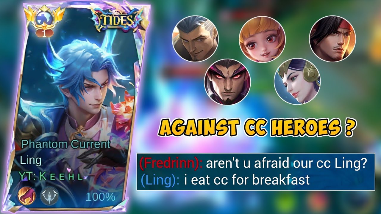 LING ALL STAR FAST HAND VS FULL CC REGEN ENEMIES IN HIGH RANK? GLOBAL LING SOLO RANK MOBILE LEGENDS