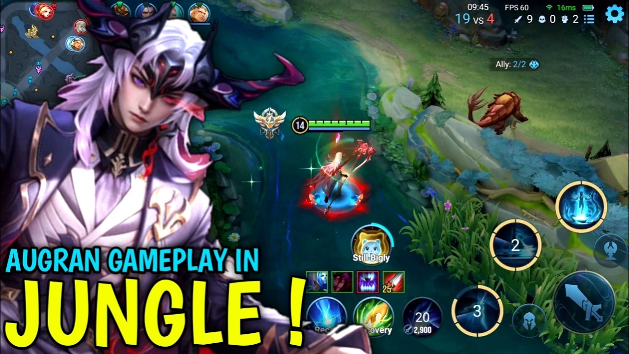 Honor Of Kings : Augran Gameplay In Jungle | Damage Build Augran - HOK