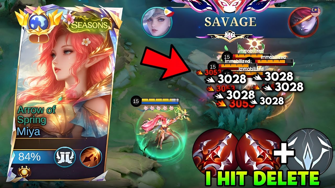 PERFECT 1 HIT SAVAGE TUTORIAL BUILD FOR MIYA 2026! (100% AUTO DELETE) Miya Best Build & Emblem 2026!