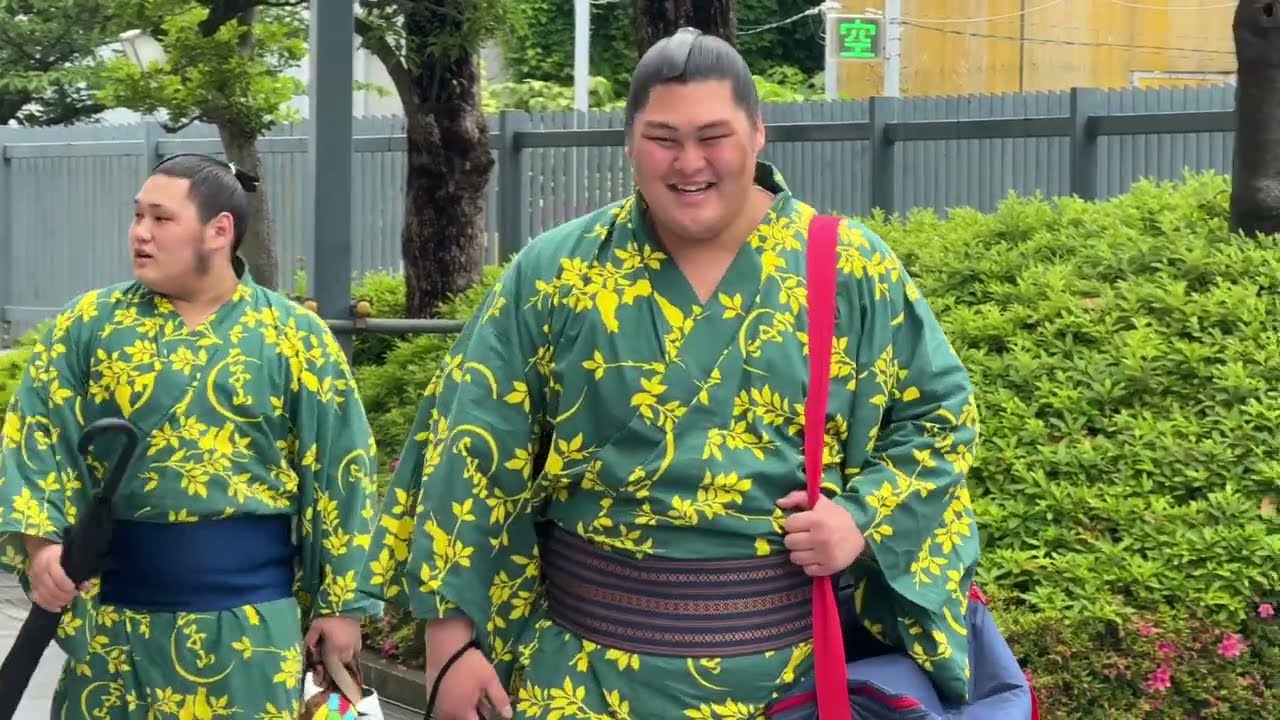 千秋楽の入り待ち 狼雅 生田目 朝乃山 一山本 【大相撲令和7年5月場所】15日目 2025/05/25夏場所 NABATAME ASANOYAMA irimachi 2026-05-29 21:05