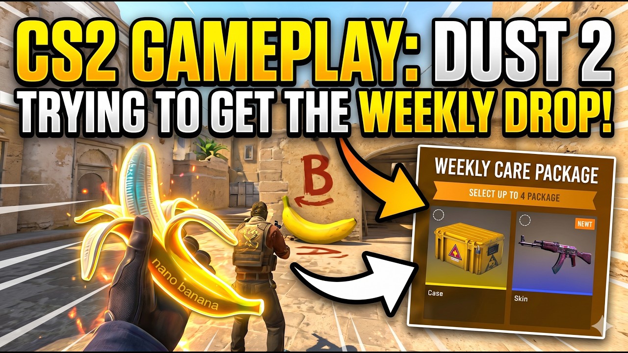 CS2 Dust 2 Gameplay: Chasing the Weekly Care Package! #CS2Gameplay #WeeklyDrop #CS2