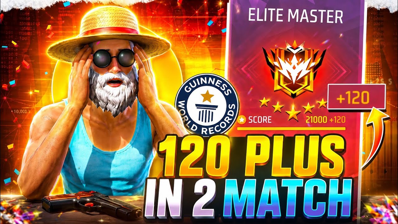 120+ Plus In Just 2 Match 🤯 | Solo Br Rank Grandmaster Push Tips | Shivam Gaming background