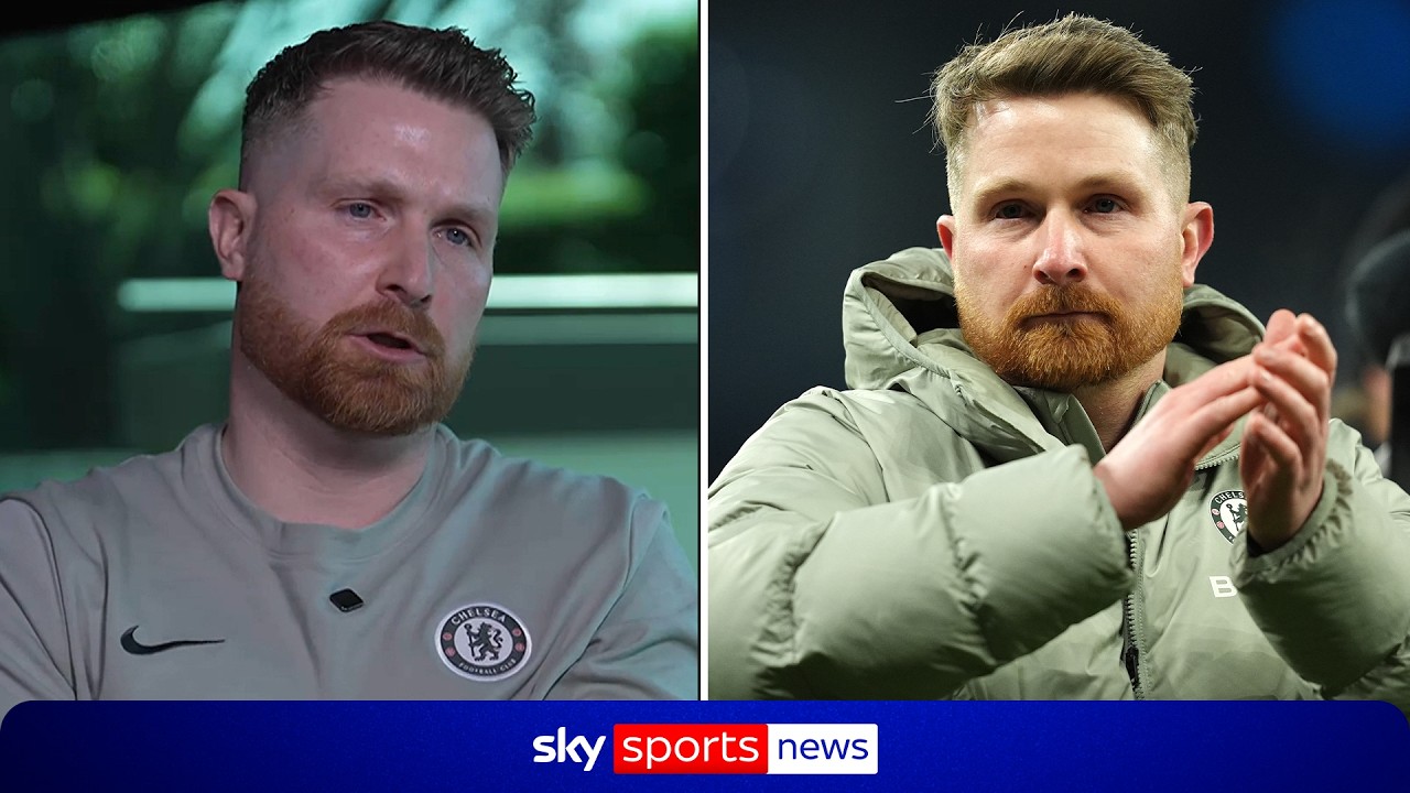 Calum McFarlane discusses challenges and life as Chelsea interim boss background
