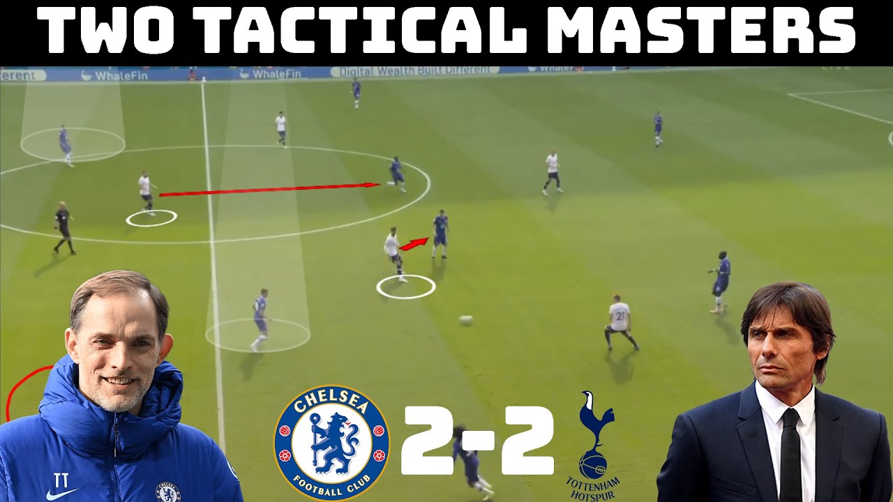 Tactical Analysis : Chelsea 2-2 Tottenham | Tactical Gymnastics From Tuchel and Conte| backdrop