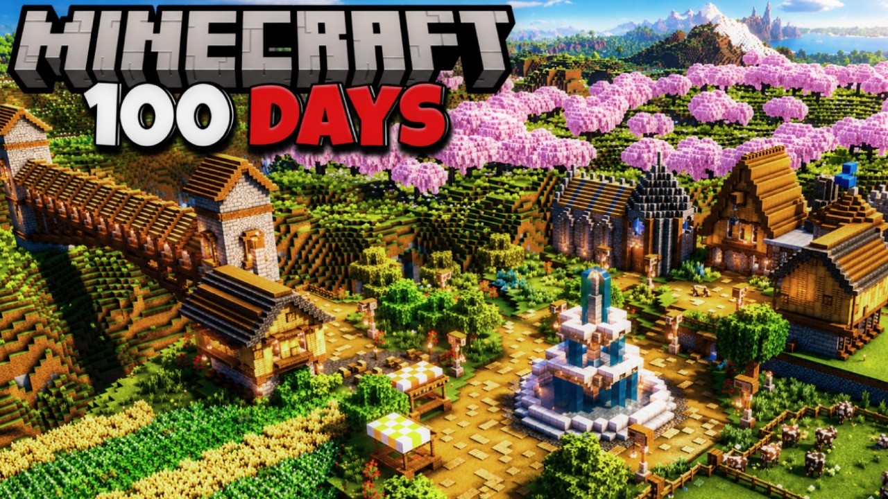 I Rebuilt a Minecraft Village in 100 Days