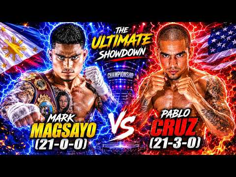 Throne Battle - Mark Magsayo (PH) vs Pablo Cruz (USA) | Boxing TKO Fights Highlights HD background