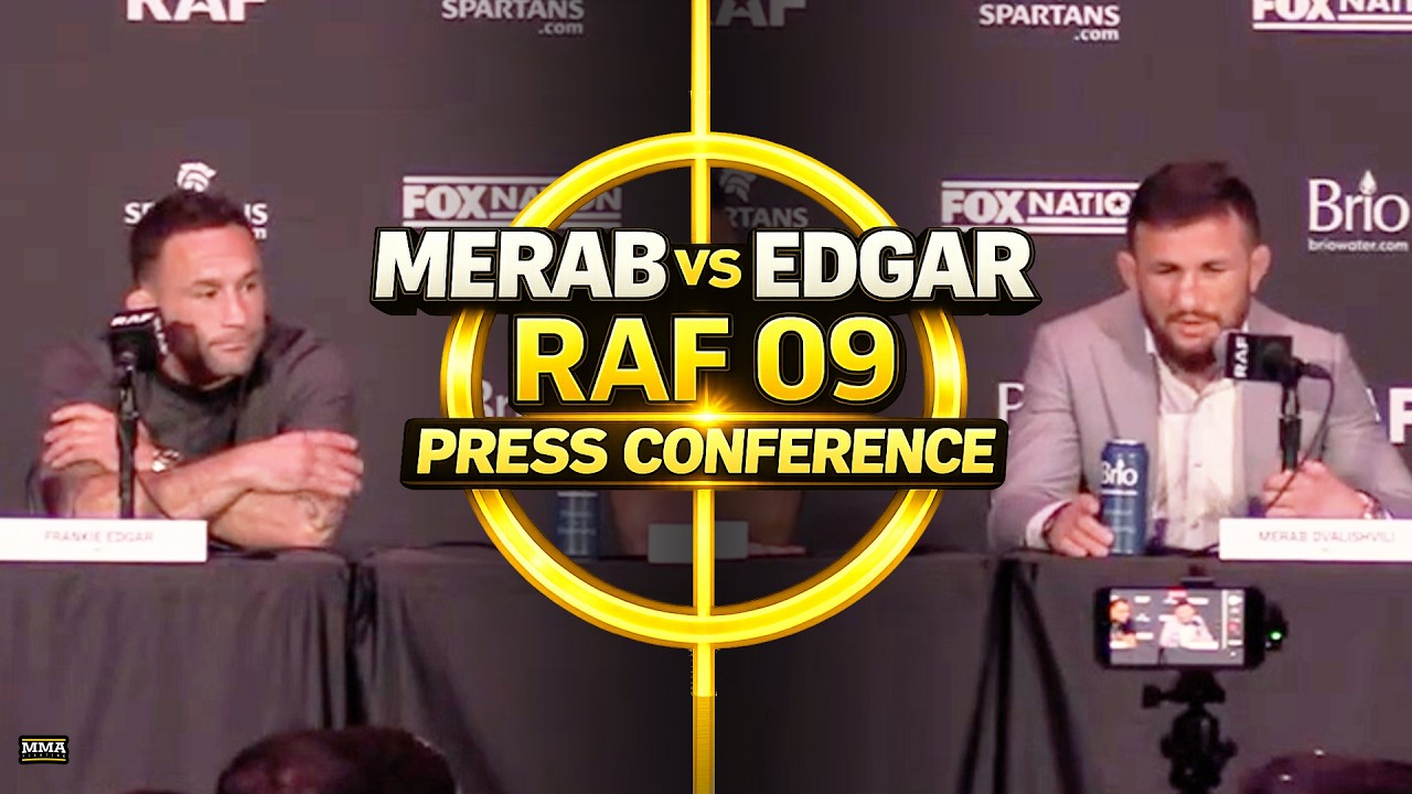 Merab Dvalisvhili vs. Frankie Edgar RAF 09 Press Conference | MMA Fighting background