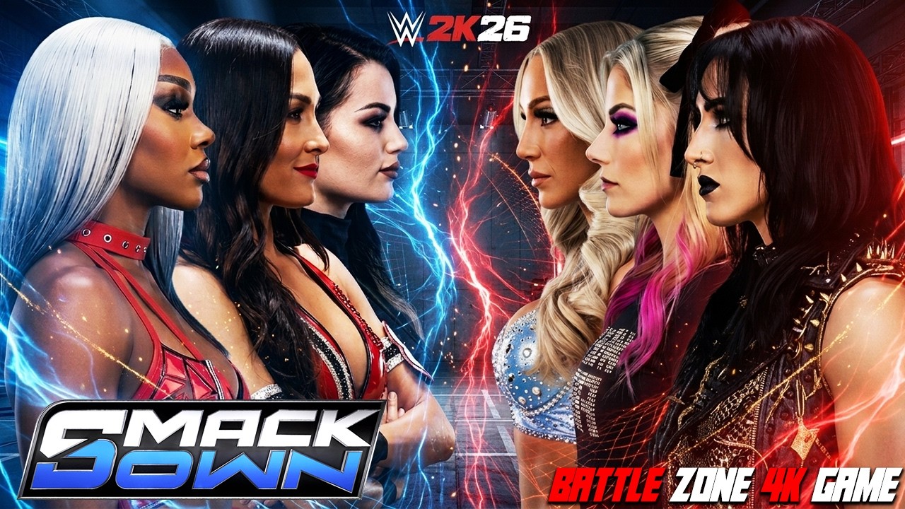 SmackDown Explodes As Rhea Ripley Faces Jade Cargill! background