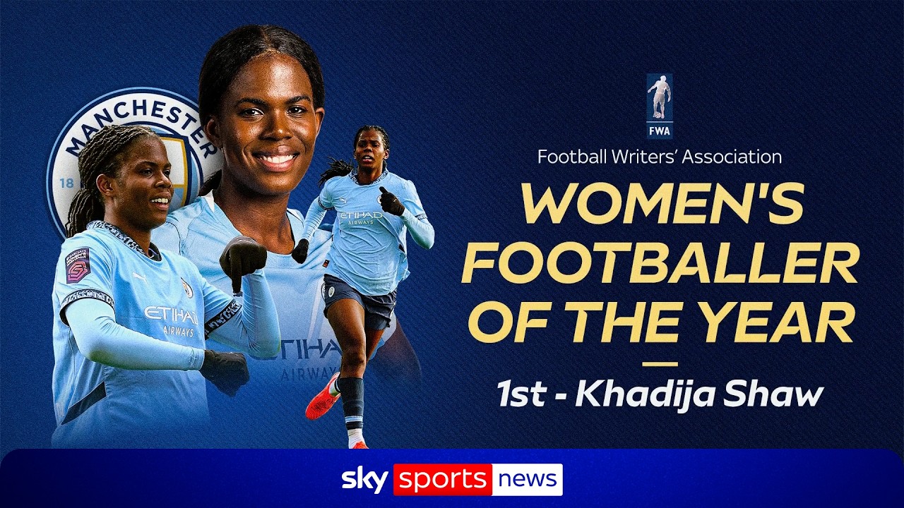 BREAKING: Man City's Khadija Shaw named Football Writers' Association Women's Footballer of the Year