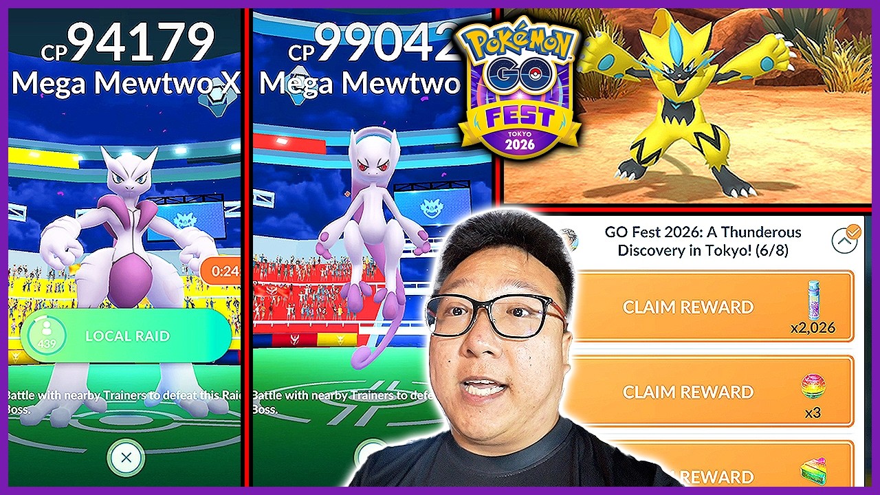 Japan GO Fest 2026 with Mega Mewtwo Raids & Zeraora Caught! - Pokemon GO